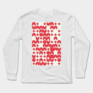 Girly Geometric Pattern - Flowers - Stars #2 Long Sleeve T-Shirt